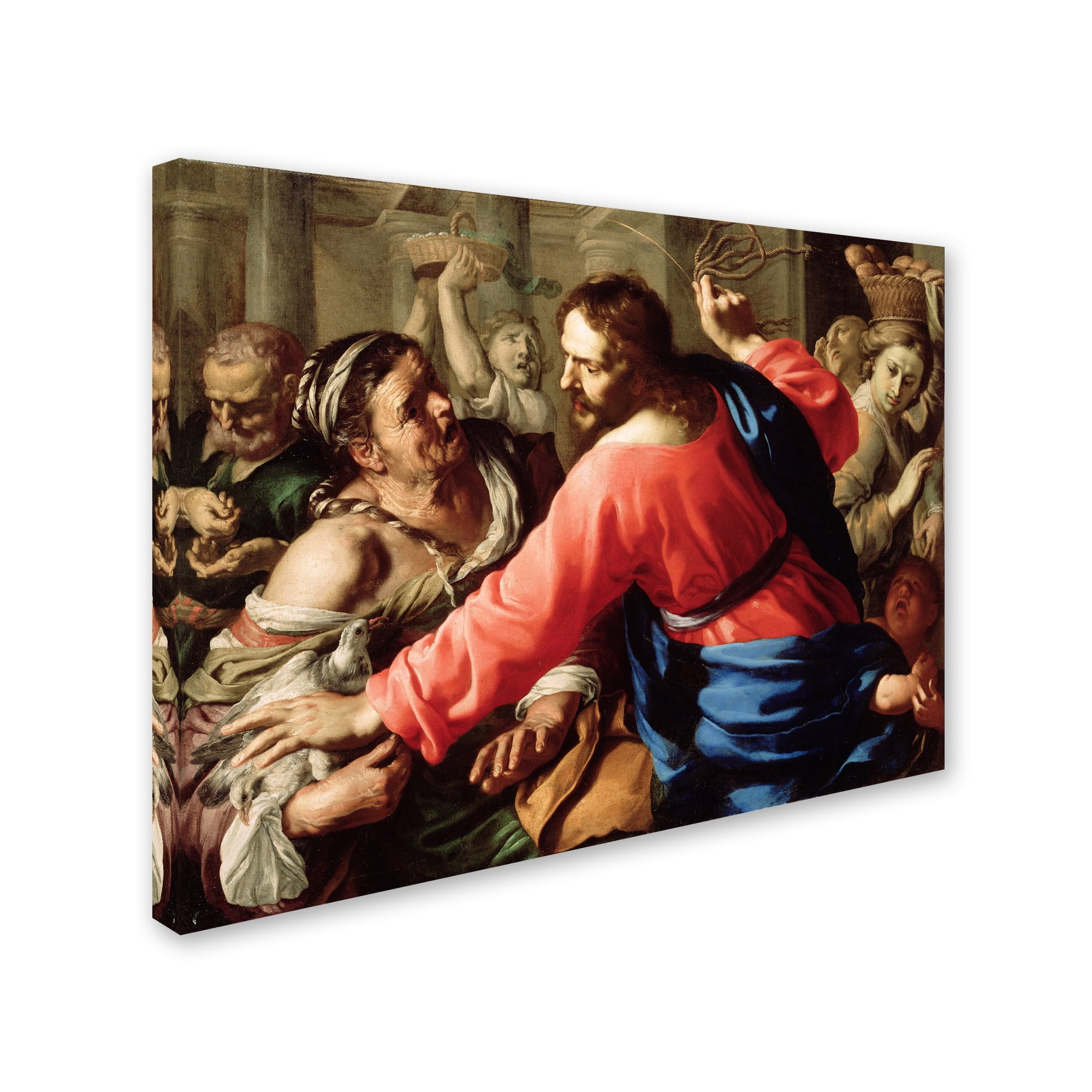 Trademark Fine Art 'Christ Cleansing The Temple' Canvas Art by Bernardino Mei