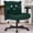 Dark Green, variant on Criss Cross Legged Chair with Wheels and Flip-up Arms, Ergonomic Wide Seat Computer Desk Chair, Comfortable Home Office Computer Chair 300lbs
