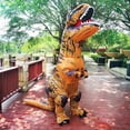 thumbnail image 3 of Disfraz inflable de dinosaurio t-rex para adultos y niños, traje de Anime para fiesta, Carnaval, Halloween, hombre y mujer, 3 of 4