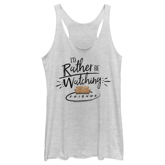 Women's Friends Rather Be Watching  Racerback Tank Top
