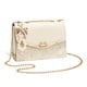 thumbnail image 1 of Mujeres Messenger Bolsa Lentejuelas Moda Single Hombro PU Cadena de cuero Cadena Bolso Móvil Teléfono Móvil Flip Bolsos Bolsos Regalos Beige Tipo 2 kenally AP008901-05, 1 of 7