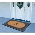 thumbnail image 4 of A1HC Natural Rubber & Coir 24x39 Monogrammed Doormat For Front Door, Anti-Shed Treated Durable Doormat for Outdoor Entrance, Heavy Duty, Low Profile, Easy to Clean, Long Lasting Front Porch Entry Rug, 4 of 7