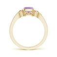 thumbnail image 2 of ANGARA Natural 0.6 Ct. Amethyst Solitaire Ring in 14K Yellow Gold for Women (Ring Size: 10.5), 2 of 9