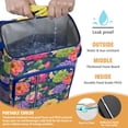 thumbnail image 2 of Travel Cooler Bag - Colorful Floral Pattern Camping Beer Cooler Backpack with Bottle Opener- Waterproof Insulated Picnic Backpacks - Cooler Bag for Beach, 2 of 6