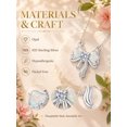 thumbnail image 4 of TANGPOET Butterfly Bowknot Necklace for Women 925 Sterling Silver, 4 of 5
