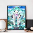 thumbnail image 3 of Póster de la revista Anime H-Hatsunes M-MikU sin marco, papel Kraft para club, bar, póster vintage, arte de pared, pintura, dormitorio, estudio, pegatinas, 3 of 5