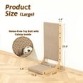 thumbnail image 4 of 2-pack Cat Board  25.6'' Tall Cardboard L Shape Vertical Scratchers For Indoor Cats Wall And Couch Large, 4 of 7