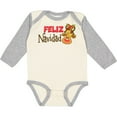 thumbnail image 3 of Inktastic Christmas Feliz Navidad with Cute Reindeer Boys or Girls Long Sleeve Baby Bodysuit, 3 of 5