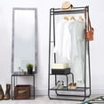 thumbnail image 4 of NEX Heavy Duty with Hanging Rod 2-Tier Shelf Garment Rack, Metal, Black, 4 of 8