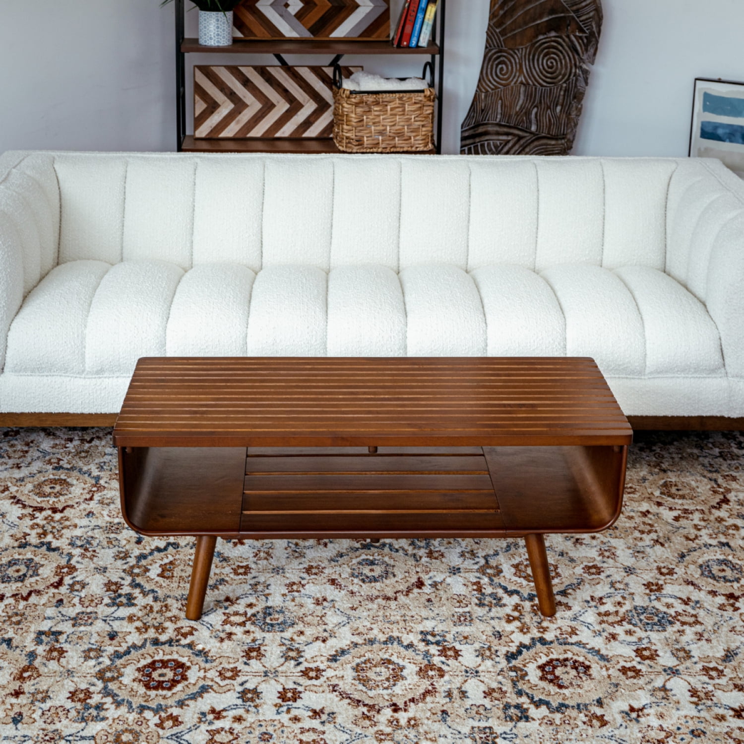 Alice Walnut Coffee Table Solid Wood Living Room Accent