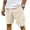 04# Beige, variant on HKYNLAG Pacificozy Men's Shorts, Pacific Cozy Shorts, Mokaloha Mens Short, Corduroy Drawstring Elastic Waist Summer Loose Fit Casual Beach Pants Beige M