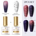 thumbnail image 1 of BORN PRETTY 2Bottles 7ml Matte Eggshell Temperature Color Changing Thermal Gel Polish UV LED Soak Off Nail Gel Varnish Set Gong Bohan LED, 1 of 2