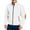 White, variant on CharmCyan Men's Full Zip Stand Collar Lightweight Jacket with Elbow Patch Casual Outerwear for Everyday Comfort and Style Black L