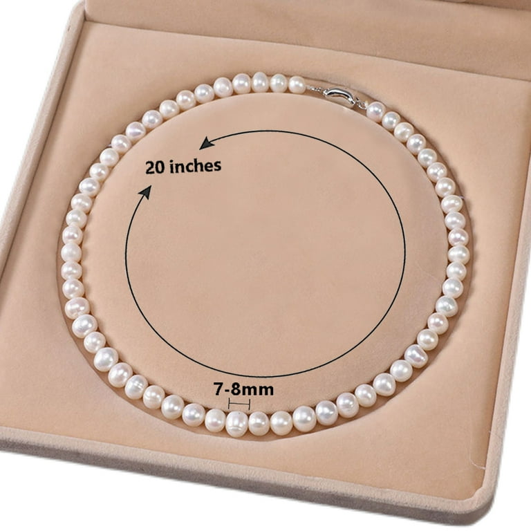 20 inch 2024 cultured pearl necklace