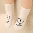 thumbnail image 4 of Povozer Toddler Crew Cotton Socks Baby Solid Socks Infant Kids 5 Pairs(B,M), 4 of 6