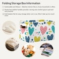 thumbnail image 6 of Coolnut Colorful Love Storage Bins Foldable Canvas Fabric Storage Basket with Handles for Organizing, Large Storage Baskets for Shelves Closet Decor Gifts, 6 of 7