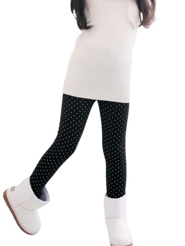 Thick Warm Cotton Girls Full Length Leggings Basic Plain Kids Pants Children Thick Warm Cotton Girls Full Length Leggings Basic Plain Kids Pants Children