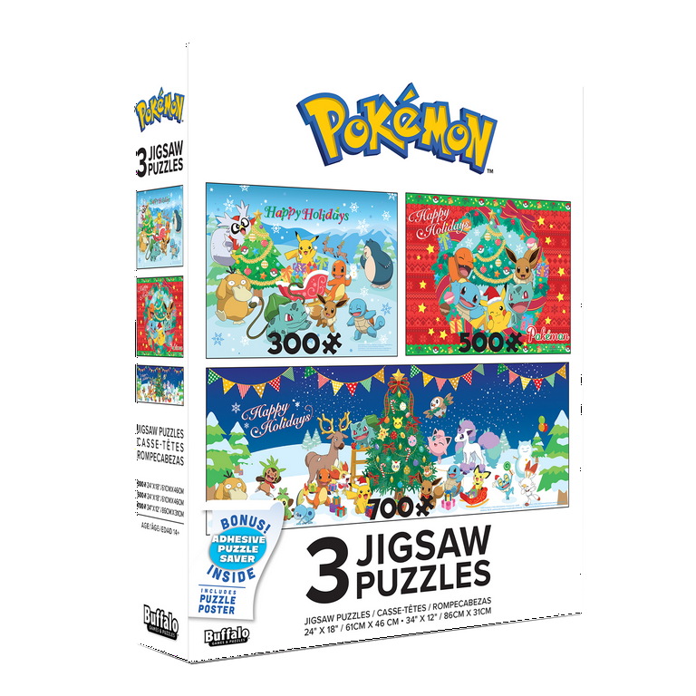 Pokemon 300 with Poster and 500 Piece Jigsaw Puzzles
