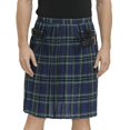 thumbnail image 7 of Vjnyvs Scottish Plaid Kilt Scottish Pleated Tartan Skirt Kilts Clothing Traditional Skirt for Men, 7 of 7
