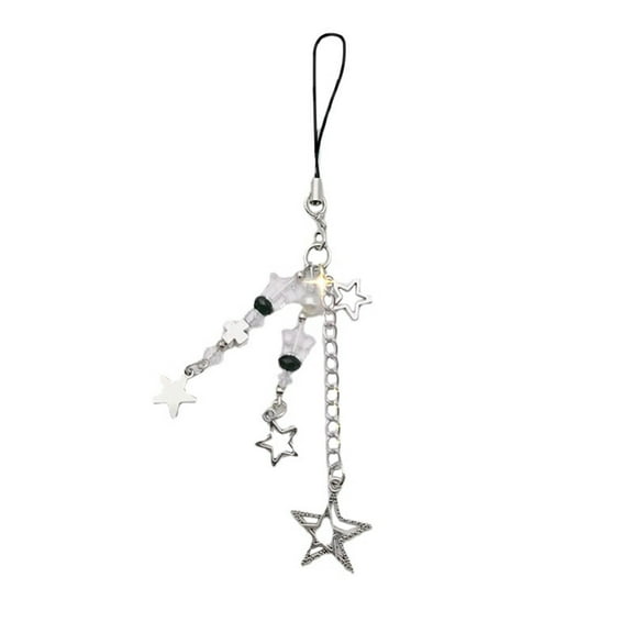 UNTERING Mobile Phone Chain Unique Phone Charm Strap with Star Pendant Charm and Stylish Accessory for Your Phone