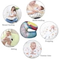 thumbnail image 4 of Hukapapa Almohada y localizador de cuidados básicos, estampado de ballenasGeometría, 4 of 5