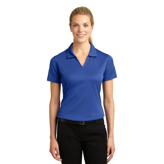 Sport-Tek L469 Ladies Dri-Mesh V-Neck Polo Shirt, Womens Polo Shirts