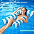 thumbnail image 3 of LUCKDEER 3 Pack Pool Inflatables, Inflatable Pool Floats, 4 IN 1 Swimming Pool Floats Hammock, Inflatable Pool Toys Water Hammock for Armchair Mattresses Seat Floating Mattress, 3 of 7