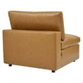 thumbnail image 6 of Modway Commix 6-Piece Down Filled Overstuffed Vegan Leather Sectional Sofa in Tan, 6 of 10