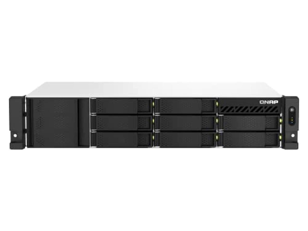 QNAP TS-873AEU-RP-4G SAN/NAS Storage System - Ryzen V1500B Quad-core (4 Core) 2.20 GHz - 8 x HDD Supported - 0 x HDD Installed - 8 x SSD Supported - 0 x SSD Installed - 4 GB RAM DDR4 SDRAM - Serial...