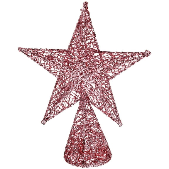 ELAYARD Iron Hollow Star Tree Topper Christmas Decoration Props 1Pcs 7.5*5.9in