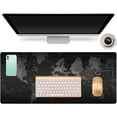 thumbnail image 6 of Gaming Mouse Pad Large Extended Mouse Mat with Stitched Edge Desk Mat Keyboard Pad for Laptop Computer Desktop PC Gamer Office and Home Non-Slip Rubber Mousepad (35.4" x 15.7" Map), 6 of 6
