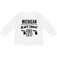 thumbnail image 3 of Inktastic Michigan Awesome Since 1837 Boys or Girls Long Sleeve Toddler T-Shirt, 3 of 5