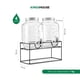 thumbnail image 3 of Set De 2 Dispensadores Bebidas 4 Litros Mason Jar Con Tapa y Base Metal KingsHouse, 3 of 6