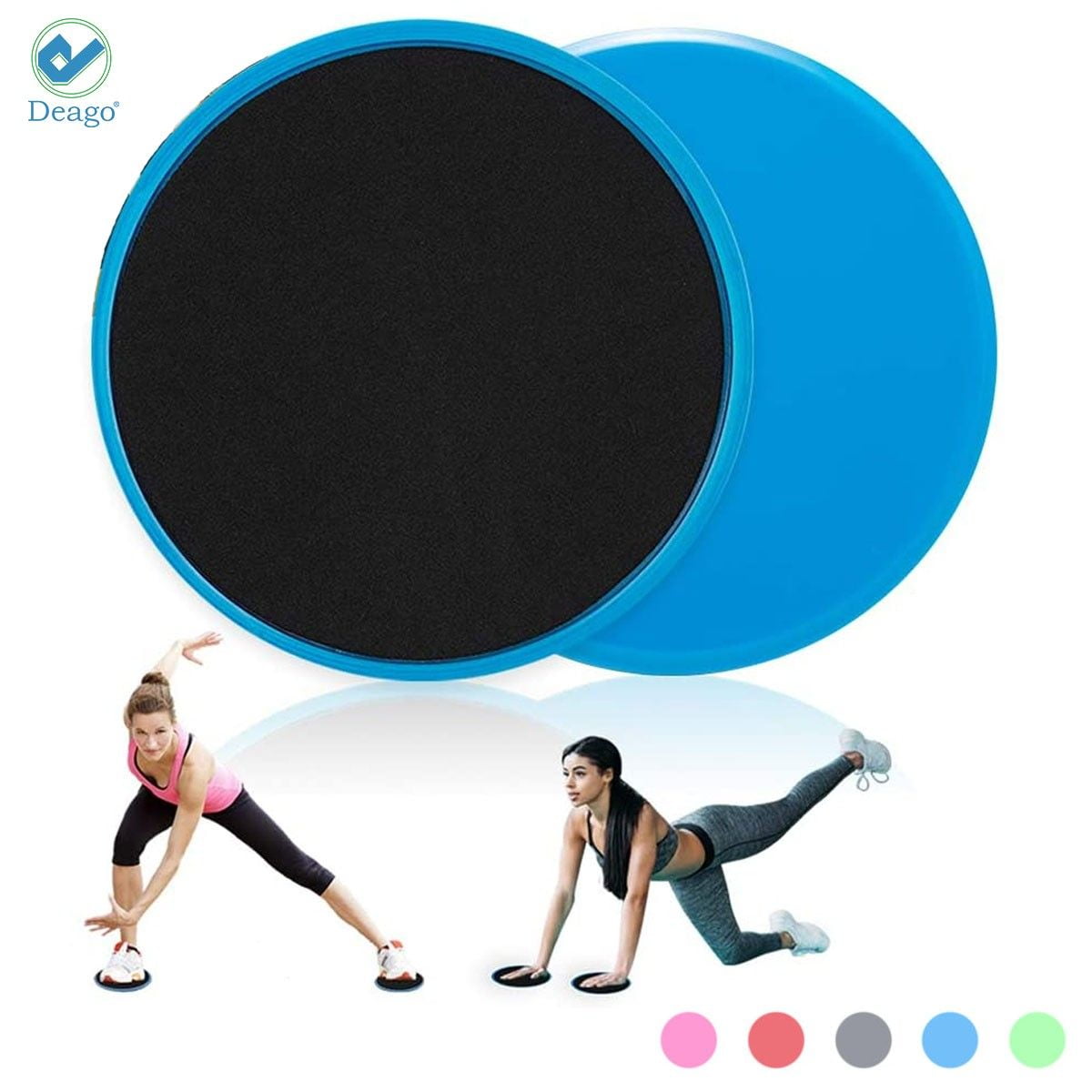 Dual Sided Exercise Sliding Gliders for Carpet 2 Pink Slider Discs Hard Floor Strength Slides for Ab Lunge Workout Perfect Peach Athletics Core Sliders: Gym Fitness Gliding Disc Sliders Core