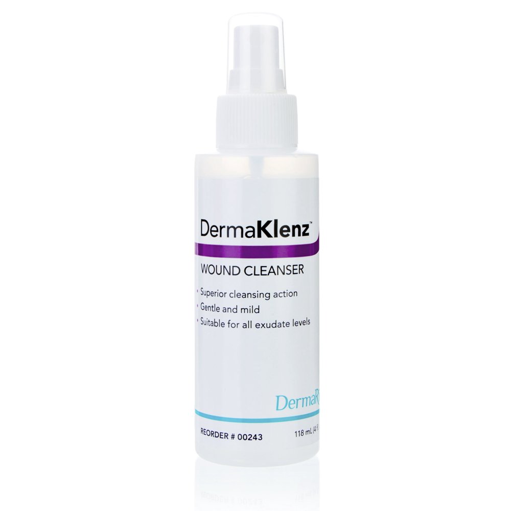 DermaKlenz Wound Cleanser 4 Ounce Spray Bottle, 00243 CASE OF 12