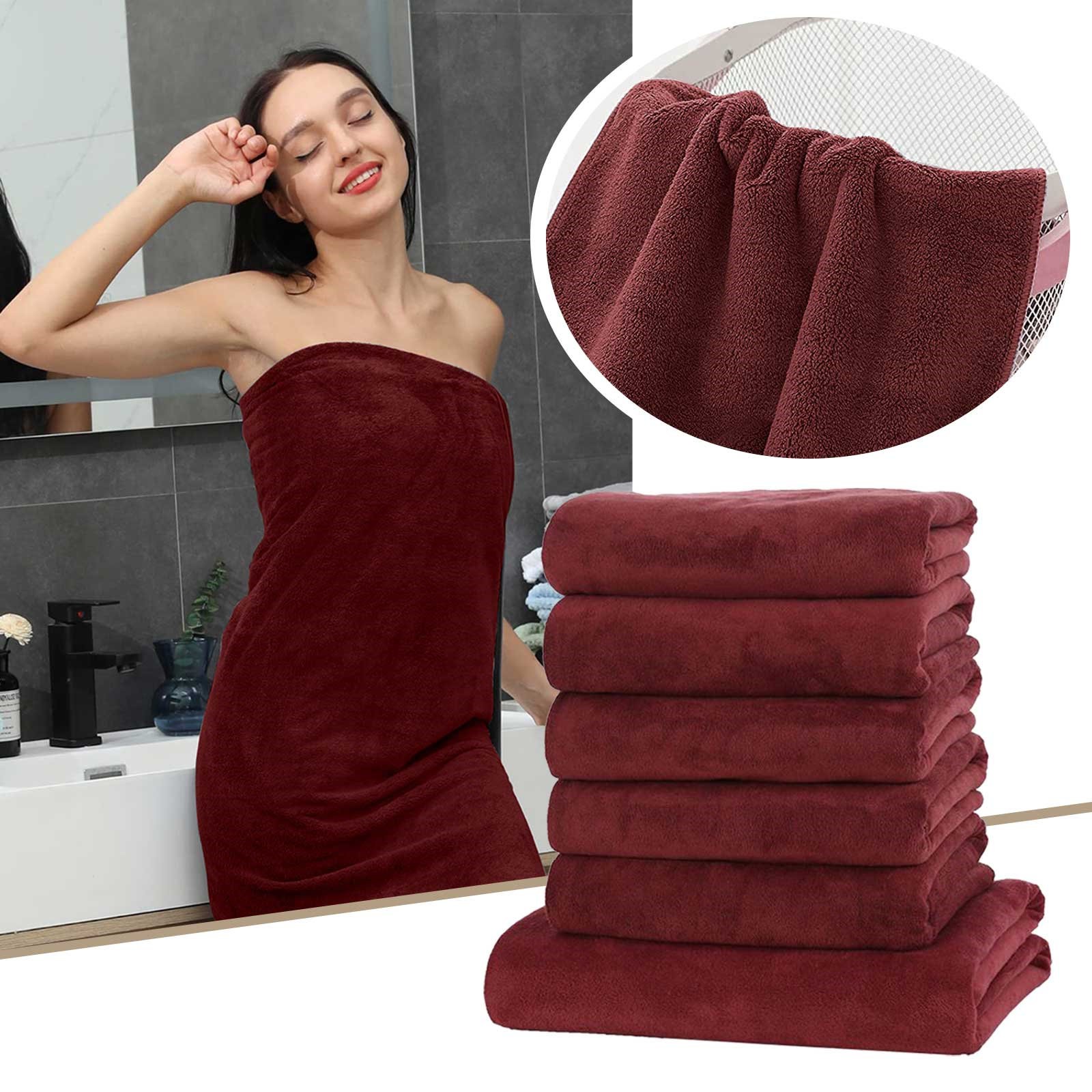 Modern Bathroom Towels Medium Red Bath Towels Pack Of 6 Towels For Bathroom 24 X 48 Inch Cotton Bathroom Towels Quality Bath Towels Walmart