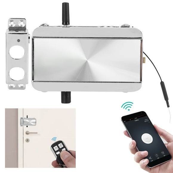 Home Smart Electronic Door Lock Kit, Multifunctional APP Unlock Antitheft Key Hole Access Control System For Home Hotel Apartment, With 4 Remote Control