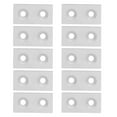 thumbnail image 1 of Tapa de extremo de perfil, 10 piezas Tapa de extremo de perfil de aluminio Placa de cubierta de perfil de aluminio Rendimiento confiable, 1 of 9