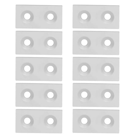 

2024 10Pcs Aluminum Profile End Cap Alloy Metal Cover Plate Linear Moving Parts 3060 Double HolesSilver