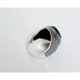 thumbnail image 3 of Mens Handmade Ring, Turkish Handmade agate Ring, Men Ring, 925 silver, 3 of 3