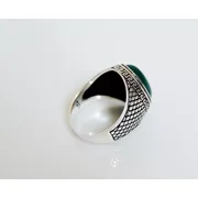 Mens Handmade Ring, Turkish Handmade agate Ring, Men Ring, 925 silver