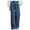 Dark Blue, variant on WREESH Girls' Solid Color Elastic Waist Slightly Elastic Split Denim Wide Leg Pants, Full Length, for Spring/Summer, for Ages 3-14 Dark Blue