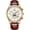Brown Leather - White, variant on Men's Watch Automatic Self-Wind 24 Hours Moon Phase Stainless Steel with Leather Strap Transparent Watch