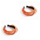 thumbnail image 4 of Diadema de terciopelo trenzado Jumpingount Naranja 2Conjunto, 4 of 6