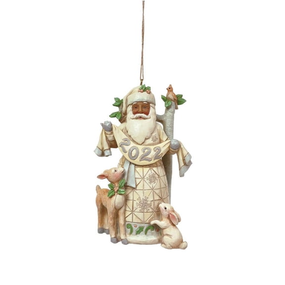 2022 Dated Woodland Santa Ornament