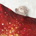 thumbnail image 2 of Rocae Red Gold Glitter for Pet Blanket Dog Blanket Cat Blanket Soft Sleep for Small Medium Pet-Large, 2 of 8