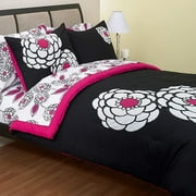 Floral Applique Comforter Set