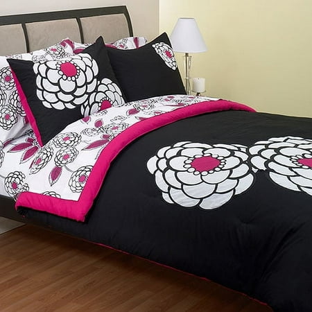 Floral Applique Comforter Set