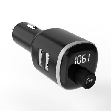 Scosche BTFM4-SP BTFREQ Universal Bluetooth Handsfree Car Kit w/ FM Transmitter & Dual USB Ports Blk