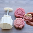 thumbnail image 3 of 75g Hand-Press Chinese Pastry Mold with Traditional Lotus Design - Durable Plastic Mooncake Maker for Home Baking, Compact & Easy to Use for Festivals and Daily Pastry Making, 3 of 5